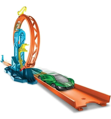 Pista Hot Wheels Track Builder Pista De Loop Glc90 - Mattel
